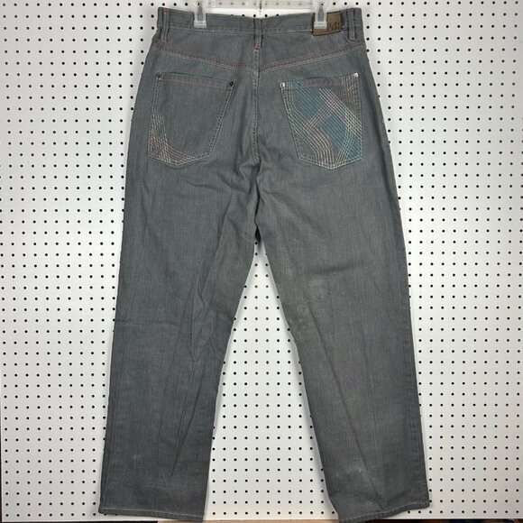 Sean John Stitched Pocket 90s Baggy Jeans 36x34 Streetwear Skate‎ Wide Leg Denim